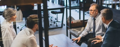 Rendez-vous client avec l’équipe du cabinet d’expertise comptable Beloeuvre à Bourg-la-Reine